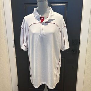 Russell Athletic Men’s White Red Shirt Size Large Dri Power